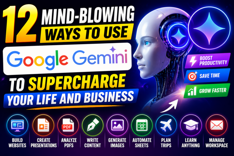 12 Mind-Blowing Ways to Use Google Gemini to Supercharge Your Life and Business
