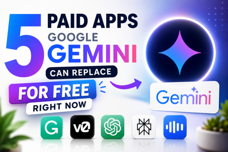 5 Paid Apps Google Gemini Can Replace For FREE Right Now