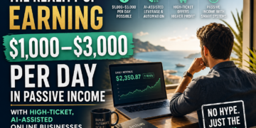 Reality of Earning $1,000–$3,000 Per Day in Passive Income with High-Ticket, AI-Assisted Online Businesses in 2026