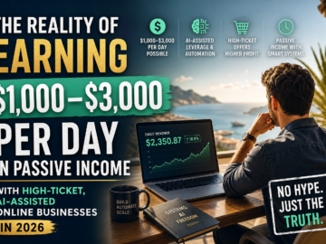 Reality of Earning $1,000–$3,000 Per Day in Passive Income with High-Ticket, AI-Assisted Online Businesses in 2026